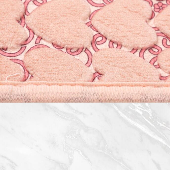 Jassrug Leila Kalp Embos Kaymaz Taban İkili Klozet Takımı 60x100 ve 50x60 Pudra - 3