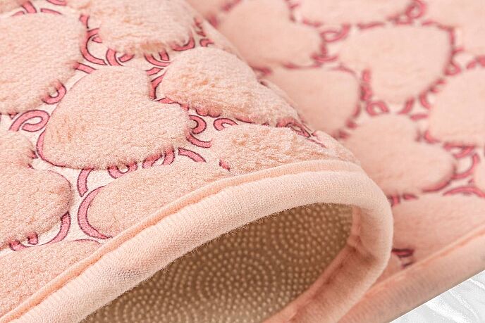 Jassrug Leila Kalp Embos Kaymaz Taban İkili Klozet Takımı 60x100 ve 50x60 Pudra - 5