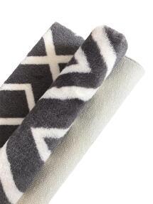 Jassrug Royal Kaymaz Taban Banyo Halısı 50x80 Karo Antrasit - 2