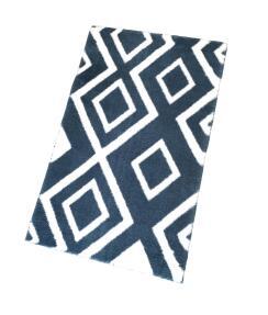 Jassrug Royal Kaymaz Taban Banyo Halısı 50x80 Karo Petrol - 1