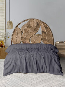 Dolce Bonita Home Wellsoft Fitilli Battaniye 200X220 Gri - Uyku Bandı Hediyeli - 1