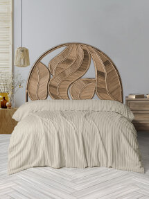 Dolce Bonita Home Wellsoft Fitilli Battaniye 200x220 Şampanya - Uyku Bandı Hediyeli - Dolce Bonita Home