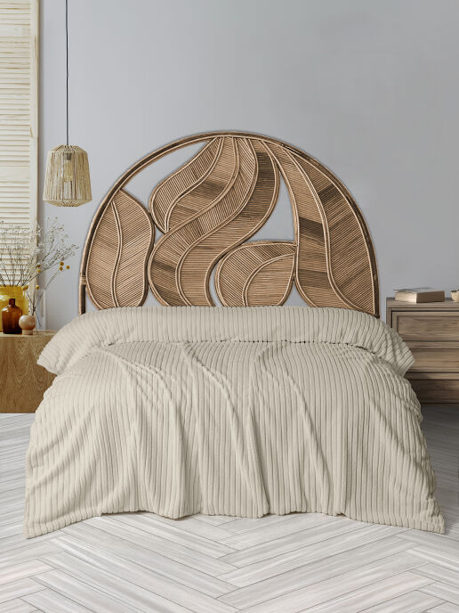 Dolce Bonita Home Wellsoft Fitilli Battaniye 200x220 Şampanya - Uyku Bandı Hediyeli - 1