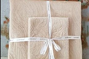 Dinarsu Yatak Örtüsü Seti 3 Parça Çift Kişilik 230x250 Olivia Mocha - 2