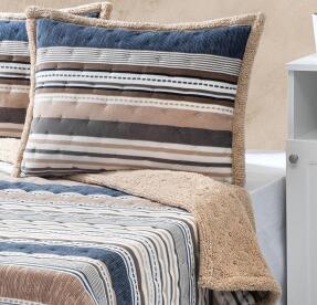 Merinos All Day Yatak Örtüsü Seti Kutulu Bona Mavi - 3