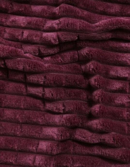 Merinos Modern Line 3 Parça Çift Kişilik Battaniye Seti Kutulu 220x240 Cherry - 2