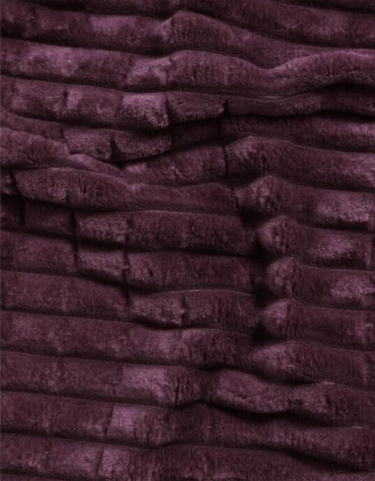 Merinos Modern Line 3 Parça Çift Kişilik Battaniye Seti Kutulu 220x240 Mürdüm - 3