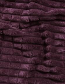 Merinos Modern Line 3 Parça Çift Kişilik Battaniye Seti Kutulu 220x240 Mürdüm - 3