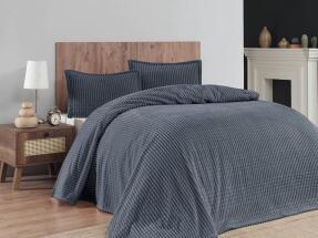 Merinos Modern Line 3 Parça Çift Kişilik Battaniye Seti Kutulu 220x240 Ocean - 1