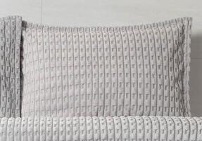 Merinos Modern Twist 3 Parça Çift Kişilik Battaniye Seti Kutulu 220x240 Açık Gri - 3