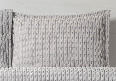 Merinos Modern Twist 3 Parça Çift Kişilik Battaniye Seti Kutulu 220x240 Açık Gri - 3