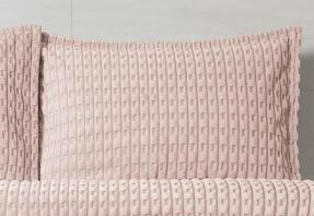 Merinos Modern Twist 3 Parça Çift Kişilik Battaniye Seti Kutulu 220x240 Blush - 3