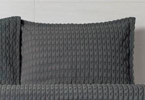 Merinos Modern Twist 3 Parça Çift Kişilik Battaniye Seti Kutulu 220x240 Koyu Gri - 3