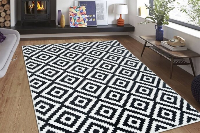 Aksu Kaymaz Taban Halı 120x180 Piramit - 1