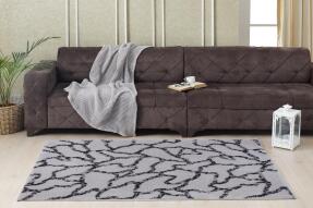 Aksu Royal Desenli Parça Halı 120X180 109 Gri - 5