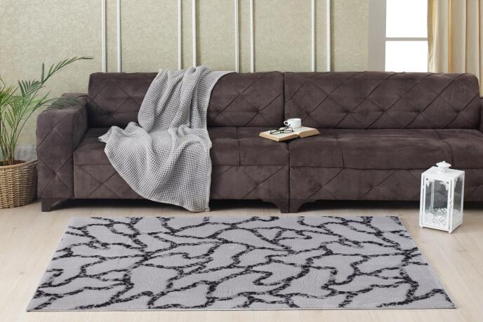 Aksu Royal Desenli Parça Halı 120X180 109 Gri - 1