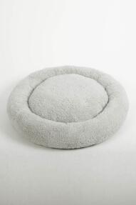 Cookie Pet Sherpa Polar Yıkanabilir Yuvarlak Köpek Kedi Yatağı 50 Açık Gri - 1