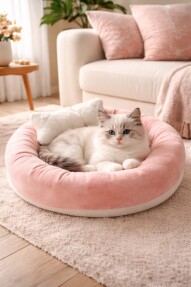 Cookıe Pet Wellsoft Kedi Köpek Yatağı 60 Cm Yavruağzı - 1