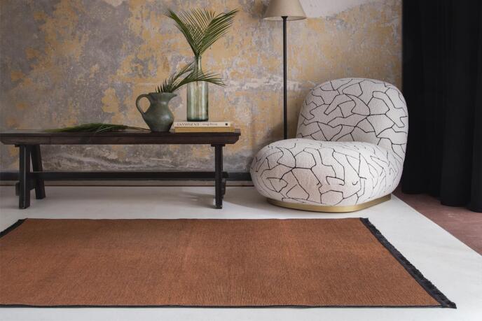 Jassrug Saçaklı Dokuma Kilim 120x180 Ginger - 1