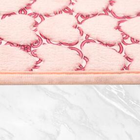 Jassrug Leila Kalp Embos Kaymaz Taban İkili Klozet Takımı 60x100 ve 50x60 Pembe - 3
