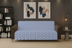 Dinarsu Kaydırmaz Koltuk Örtüsü 175X220 Ege Mavi - Dinarsu