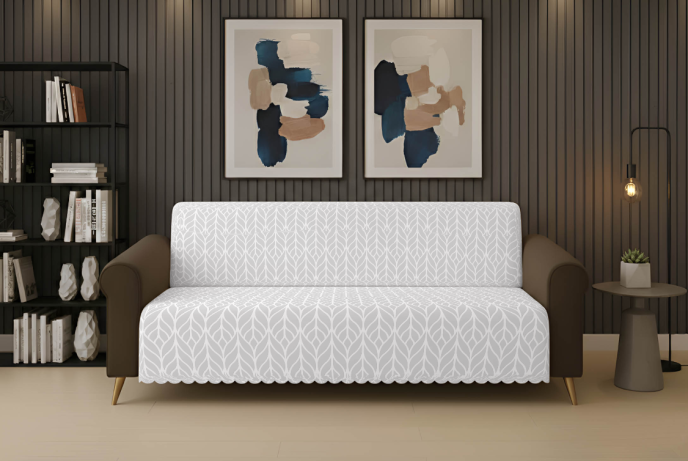 Dinarsu Kaydırmaz Koltuk Örtüsü 175X220 Lüme Gri - 1