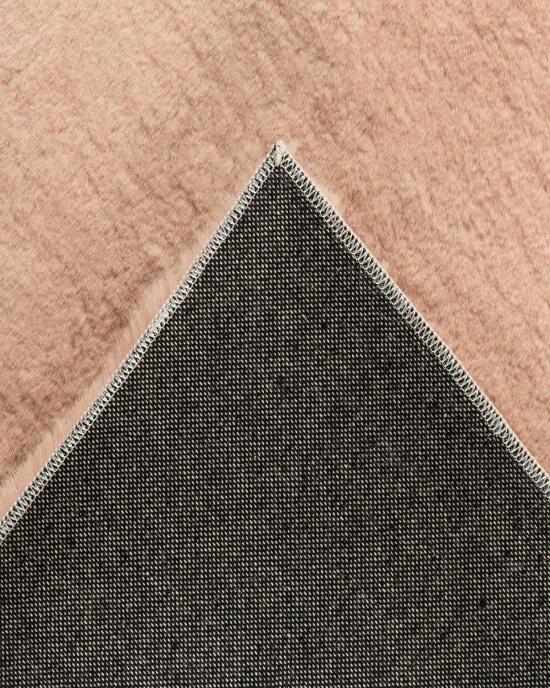 Jassrug Fuzzy Tavşan Tüyü Kürk Halı 160x220 Pudra - 2