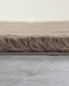 Jassrug Fuzzy Tavşan Tüyü Kürk Halı 200x290 Antrasit - 3