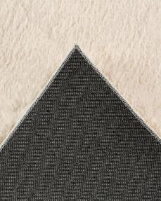 Jassrug Fuzzy Tavşan Tüyü Kürk Halı 80x150 Krem - 5