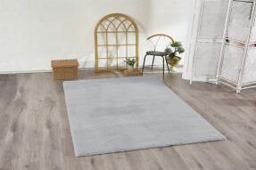 Jassrug Tavşan Tüyü Kürk Halı 120x180 Açık Gri - 2