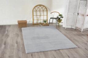 Jassrug Tavşan Tüyü Kürk Halı 80x120 Gri - 1