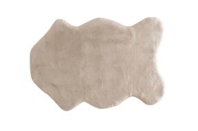 Jassrug Tavşan Tüyü Kürk Post Halı 100x140 Bej - 3