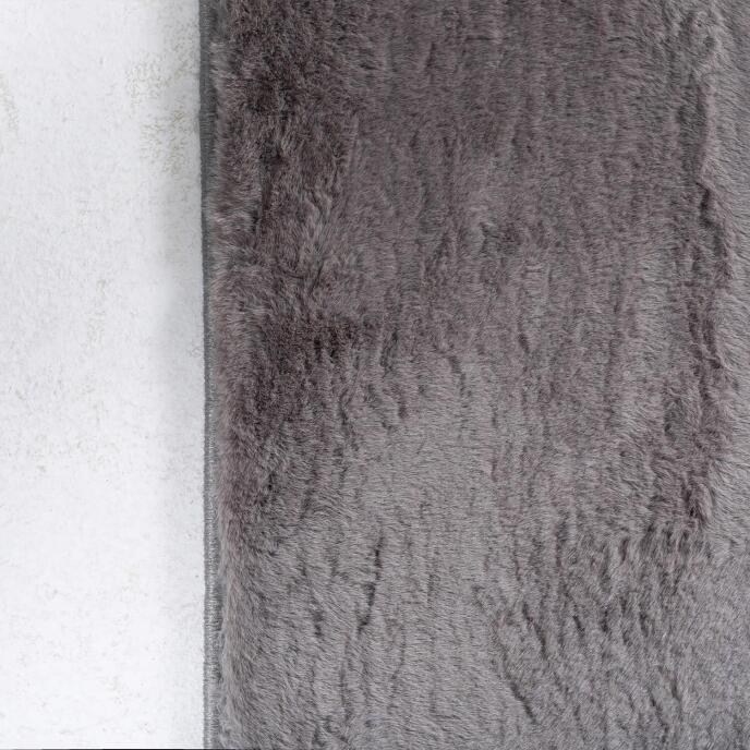 Jassrug Soft Tavşan Tüyü Kürk Halı 160x230 Antrasit - 4