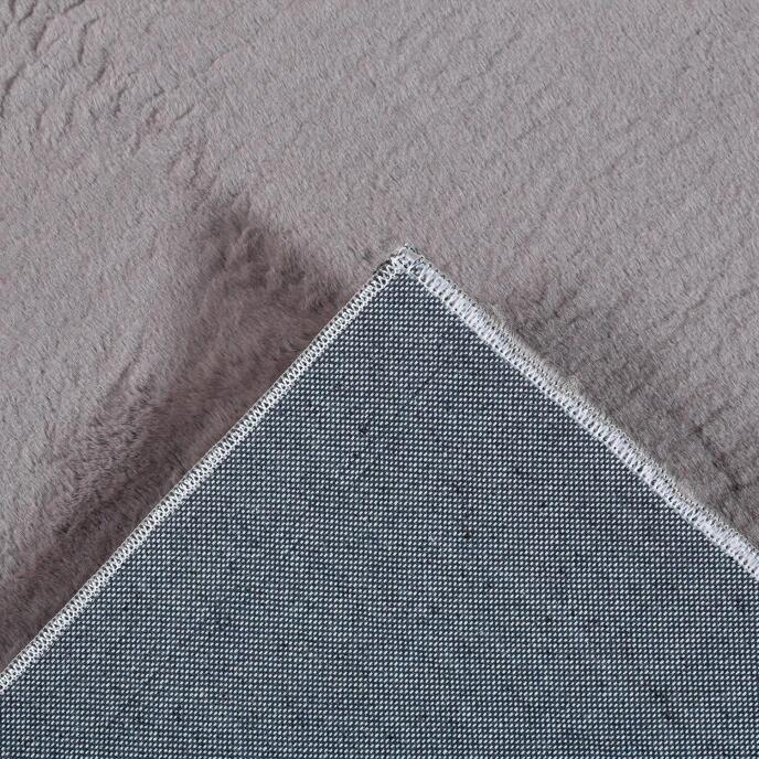 Jassrug Soft Tavşan Tüyü Kürk Halı 160x230 Antrasit - 5