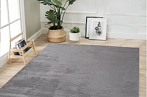 Jassrug Soft Tavşan Tüyü Kürk Halı 160x230 Antrasit - Jassrug