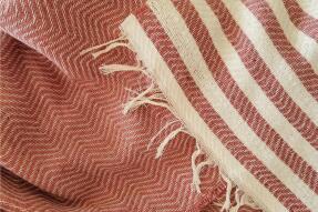 Aksu Summer Line Çok Amaçlı Örtü Pike Koltuk Örtüsü 170x220 Gül Kurusu - 5