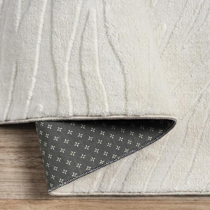 Dinarsu Alaçatı Püsküllü Kaymaz Taban Halı 150x230 Hex Açık Bej - 4