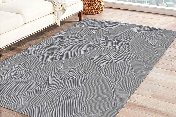 Jasrrug Rölyef Halı 120X180 Garden A.Gri - 1