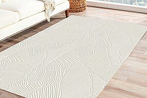 Jassrug Rölyef Halı 80X150 Garden Krem - Jassrug