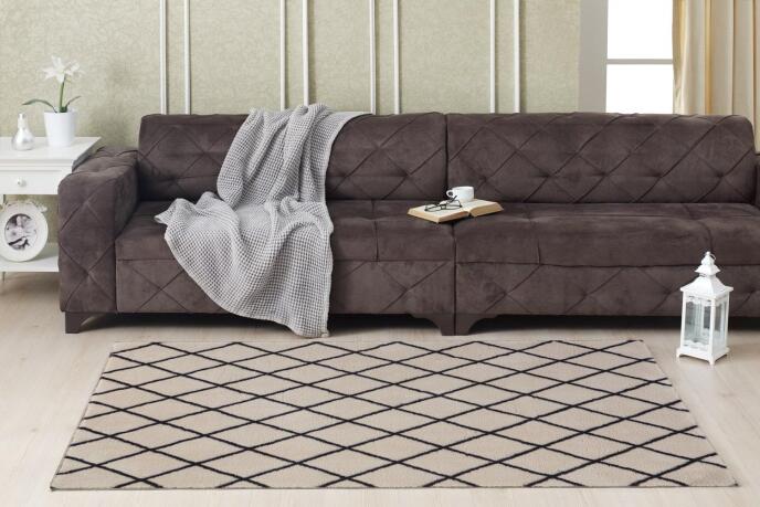 Aksu Royal Kaymaz Taban Halı 120x180 Jule Bej - 1