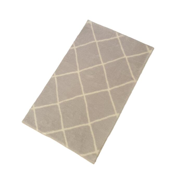 Jassrug Royal Kaymaz Taban Banyo Halısı 50x80 Diamond Gri - 1