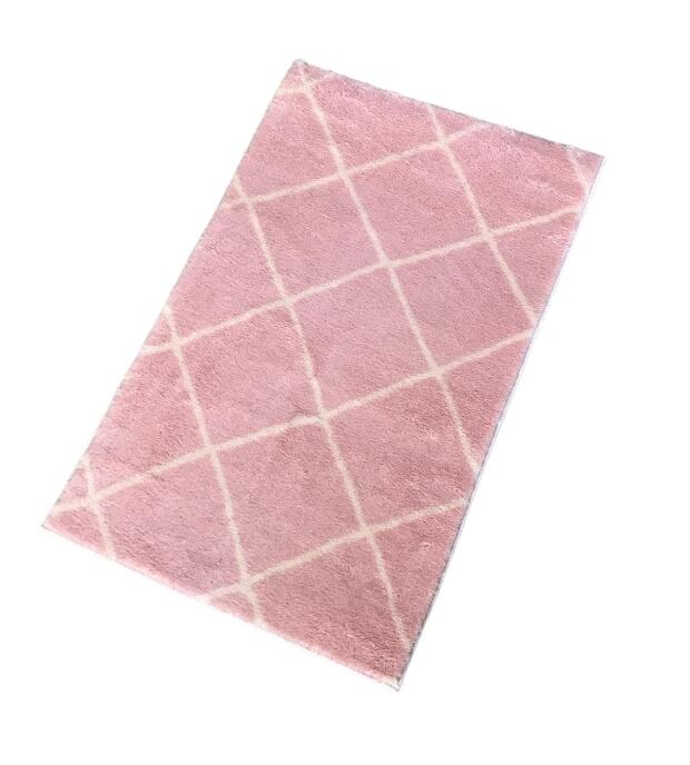Jassrug Royal Kaymaz Taban Banyo Halısı 50x80 Diamond Pudra - 1