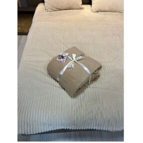 Dolce Bonita Home Pamuklu Battaniye 150X200 Bej - 3