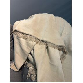 Dolce Bonita Home Pamuklu Battaniye 150X200 Bej - 5