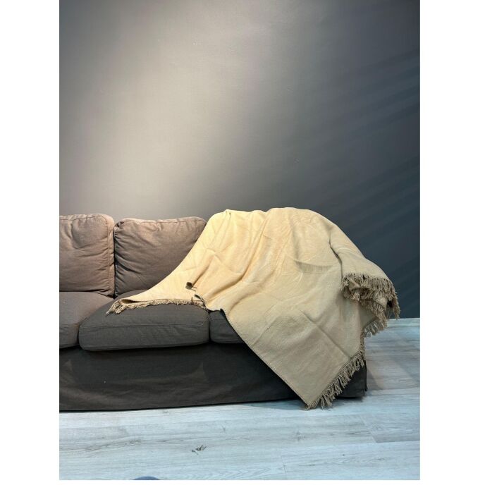 Dolce Bonita Home Pamuklu Battaniye 150X200 Bej - 6