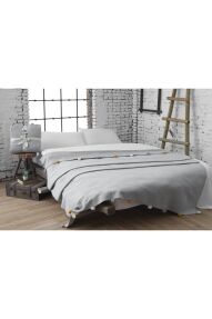 Dolce Bonita Home Tek Kişilik Ponponlu Pike Battaniye 150x200 Gri - 2