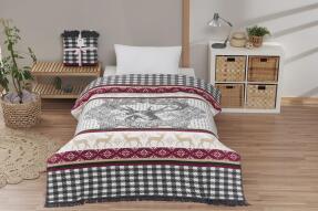 Dolce Bonita Home Tek Kişilik Pamuklu Çift Taraflı Battaniye 150x200 Adali - 1