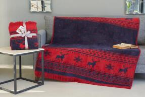 Dolce Bonita Home Pamuklu Tv Battaniye 127X155 Deer Kırmızı - 2