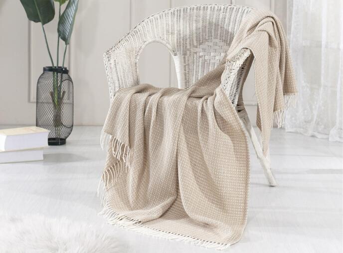 Dolce Bonita Home Yün-Pamuk Karışımlı TV Battaniye 130x170 Bohem - 1