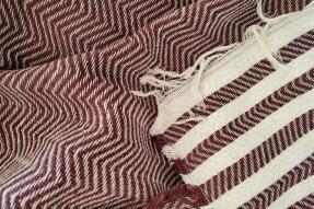 Aksu Summer Line Çok Amaçlı Örtü Pike Koltuk Örtüsü 170x220 Bordo - 5